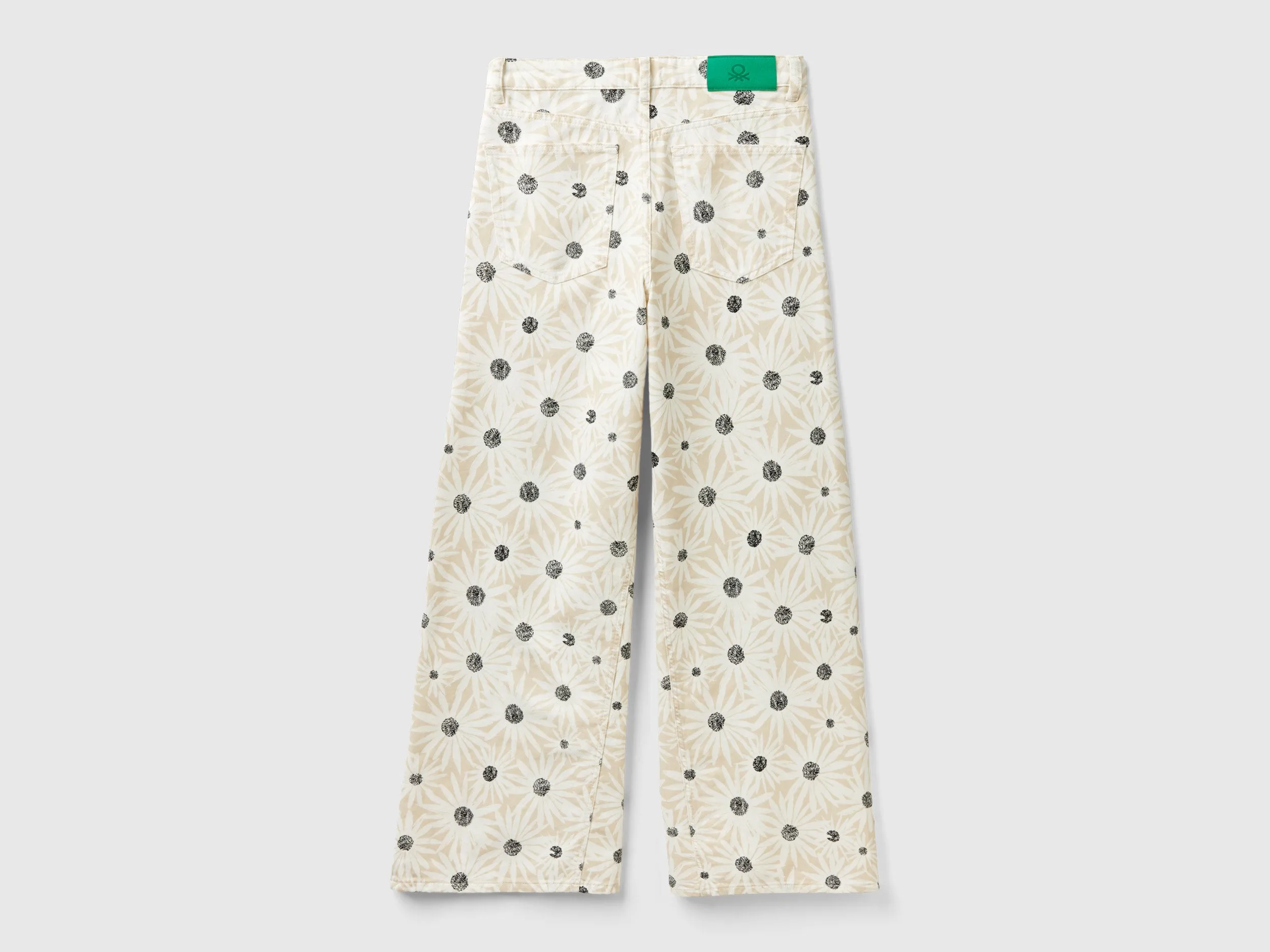 Printed Boxy Fit Trousers