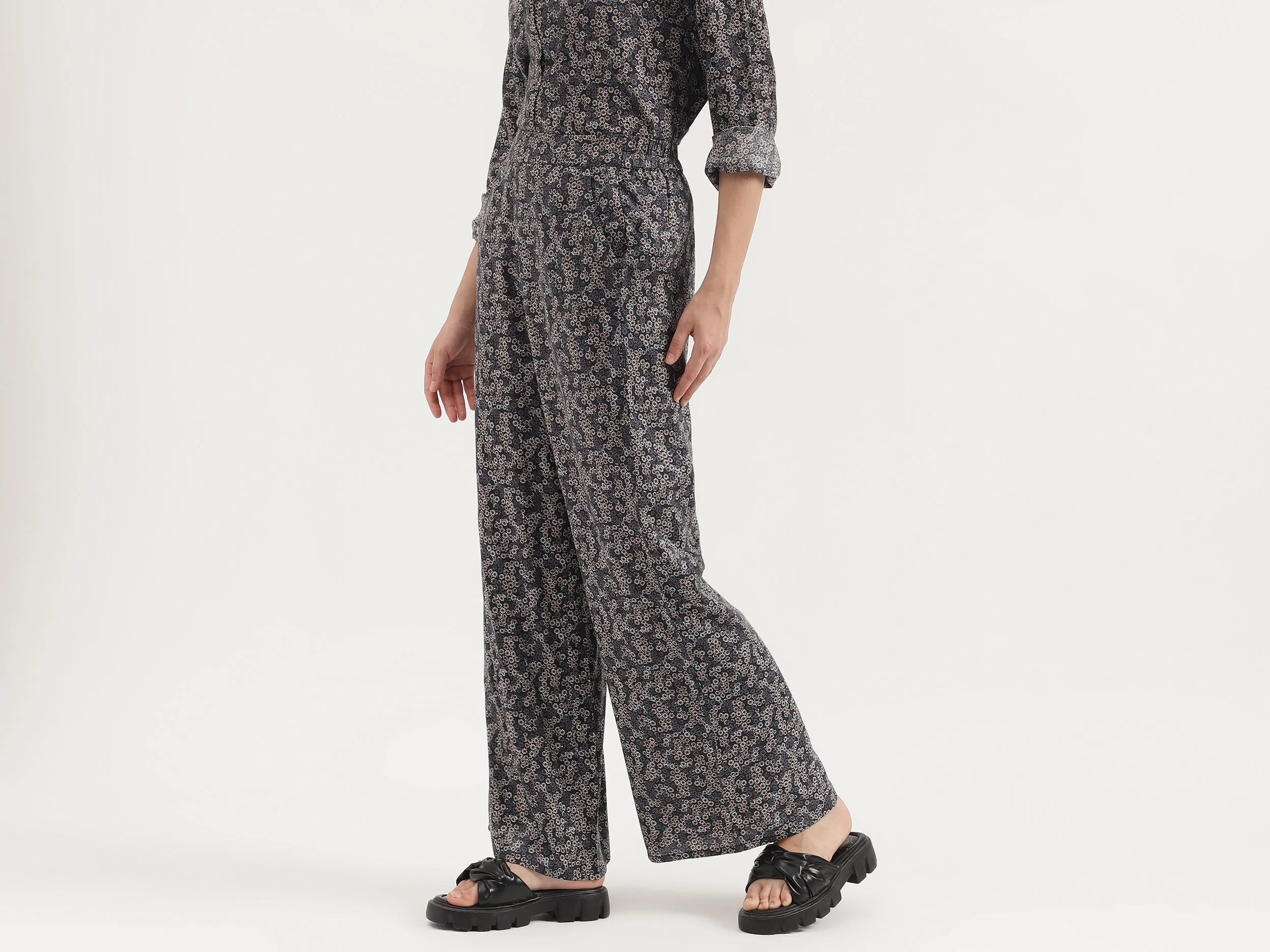 Printed Regular Fit Trousers