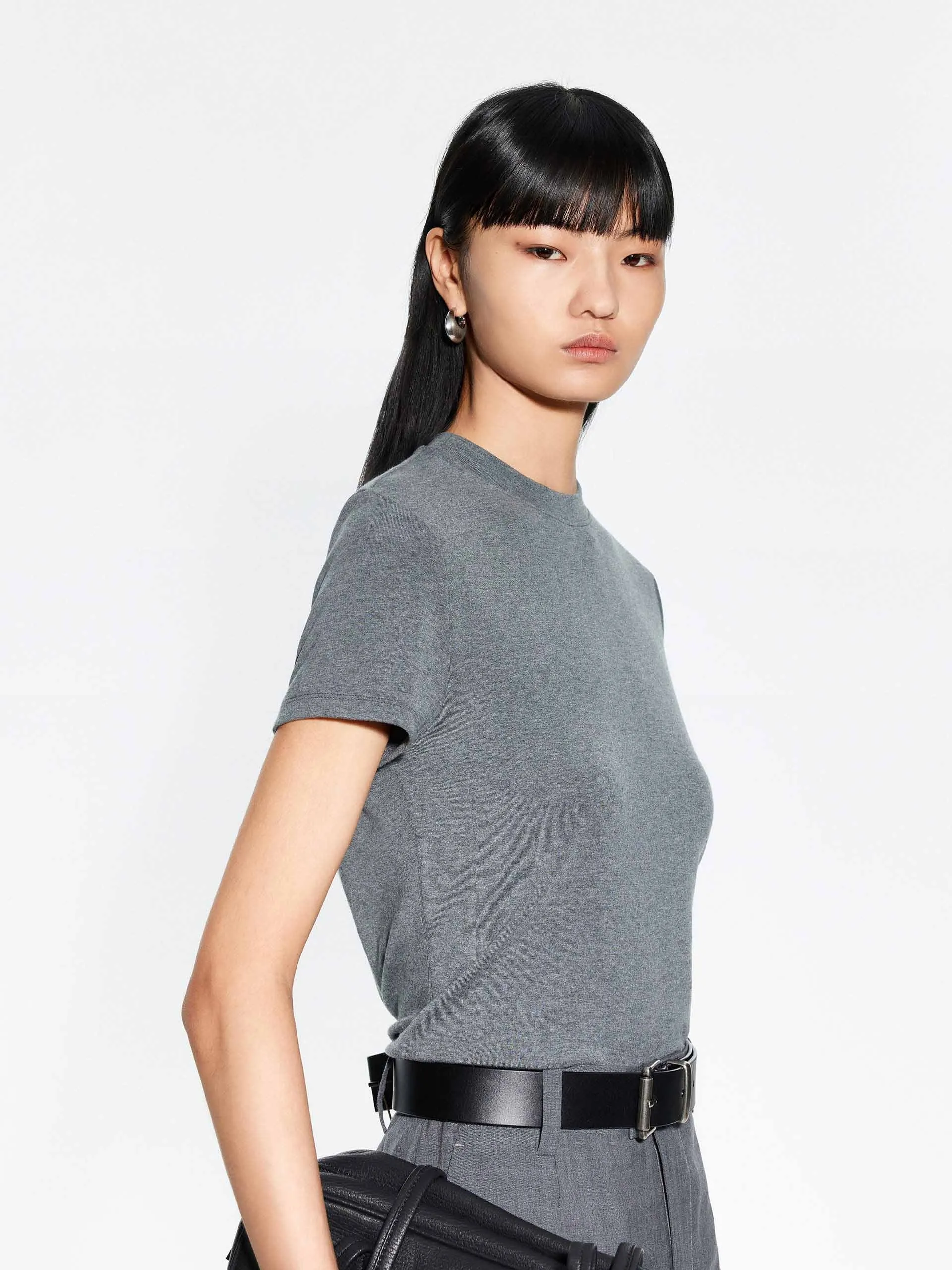 Pure Color Slim Fit T-shirt