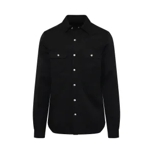 Rick Owens Outershirt Jacket in Black MU