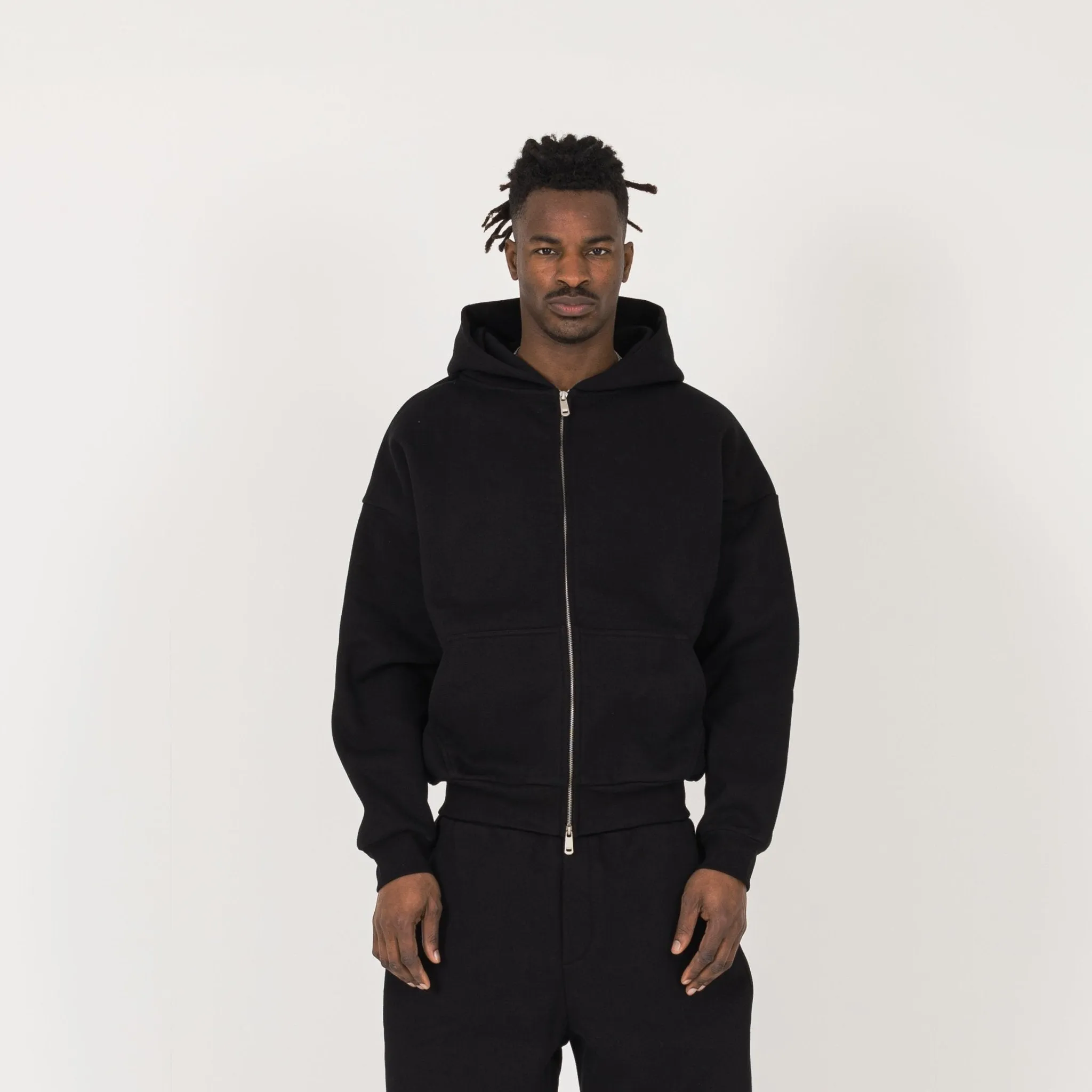 Sculpt Zip Hoodie - Carbon Black