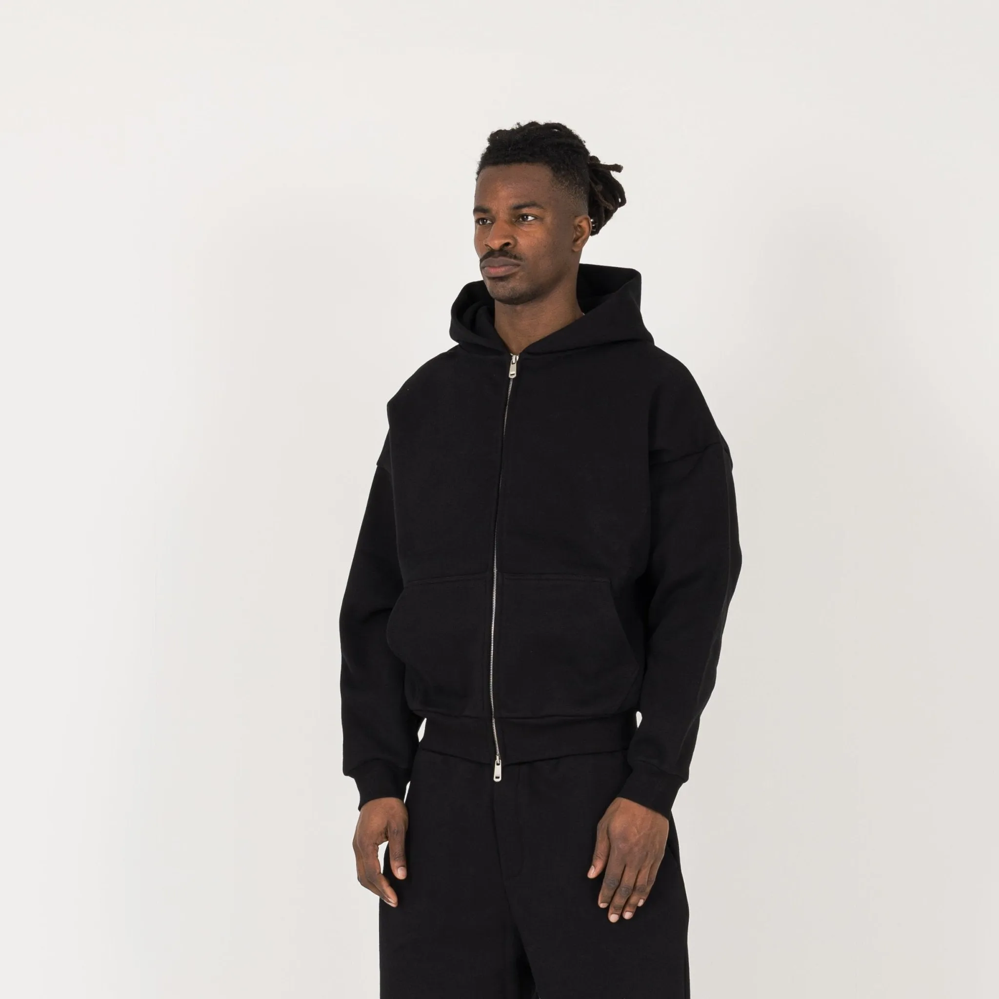 Sculpt Zip Hoodie - Carbon Black