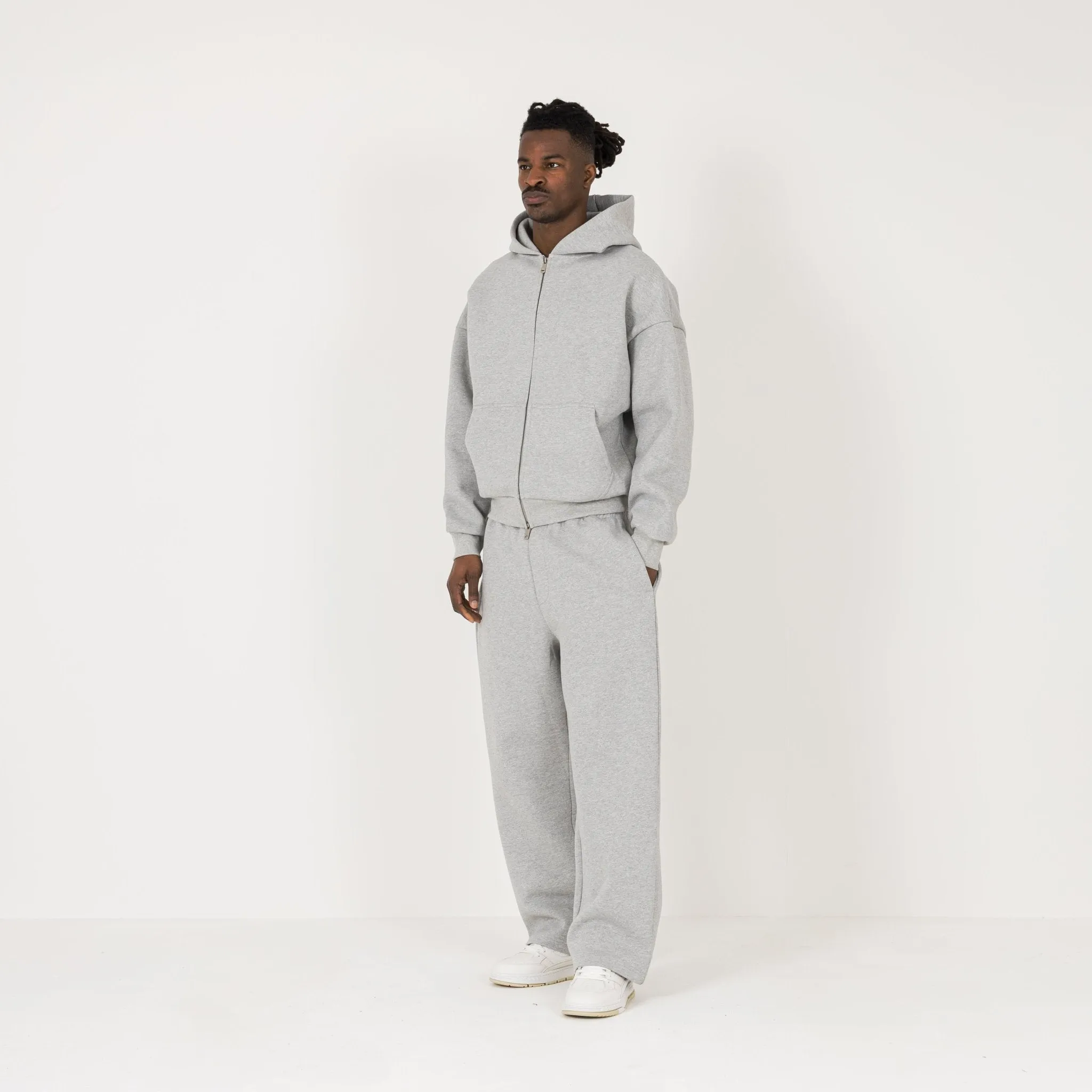 Sculpt Zip Hoodie - Slate Marl