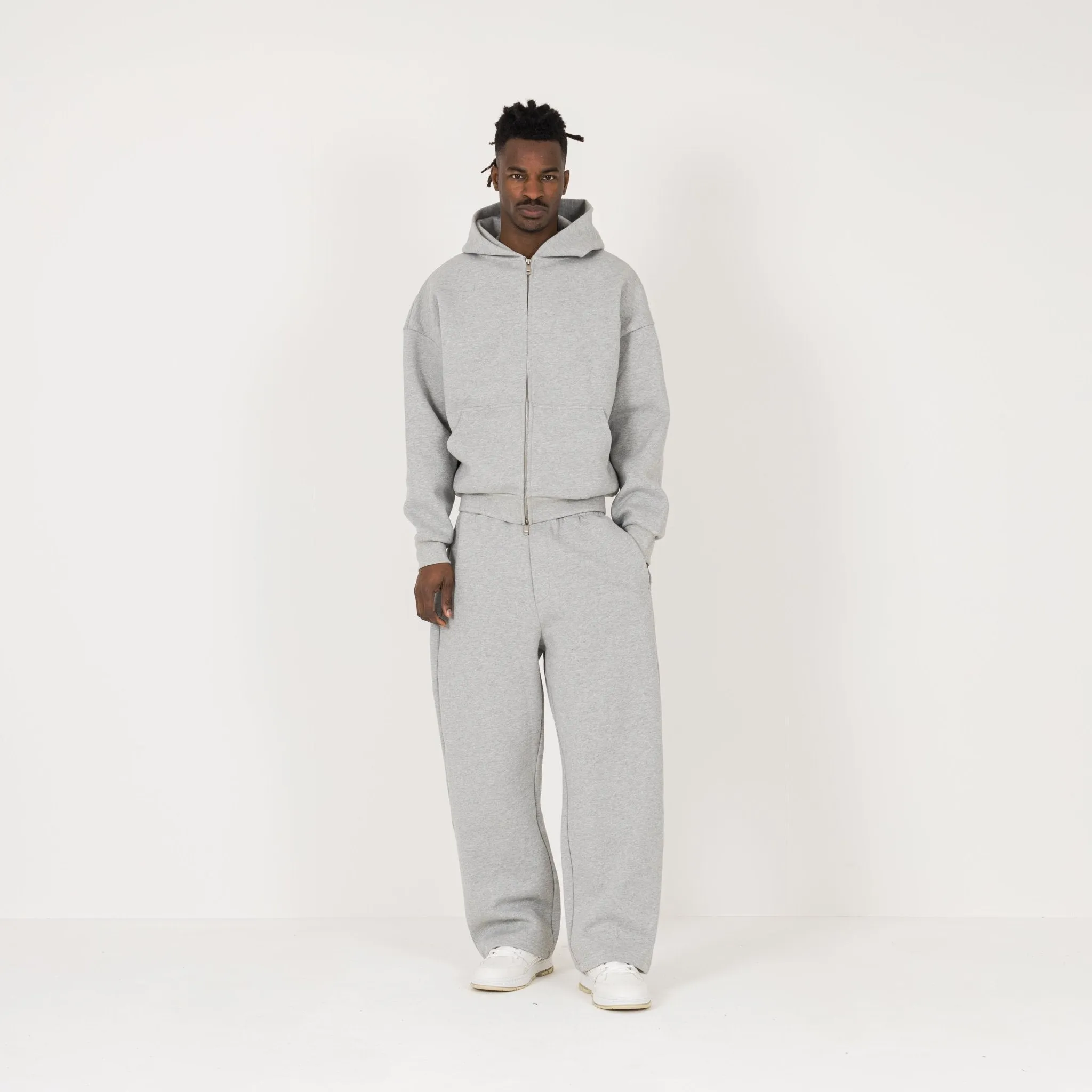 Sculpt Zip Hoodie - Slate Marl