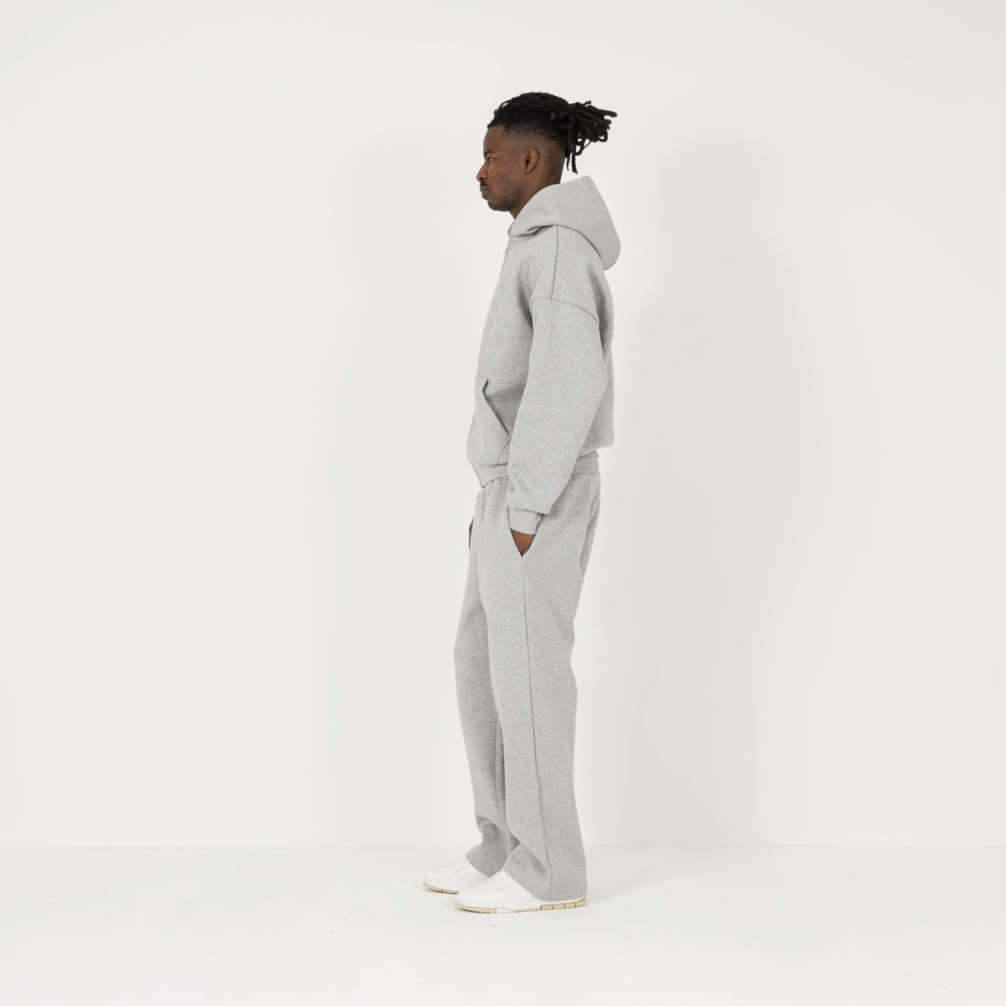 Sculpt Zip Hoodie - Slate Marl