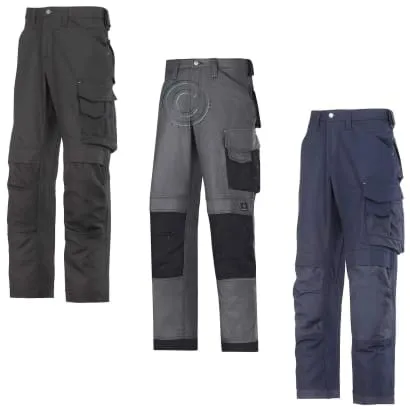 Snickers 3 Series Work Trousers with Knee Pad Pockets Canvas plus Loose Fit - 3314 Classic Holster Version