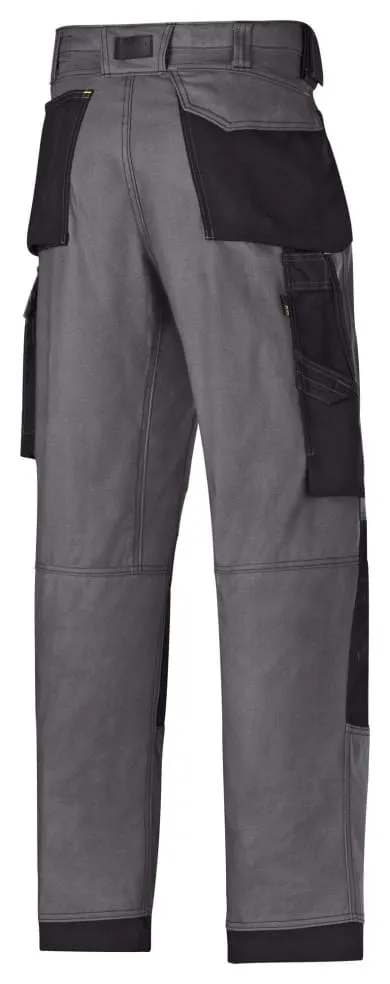 Snickers 3 Series Work Trousers with Knee Pad Pockets Canvas plus Loose Fit - 3314 Classic Holster Version