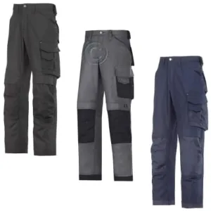 Snickers 3 Series Work Trousers with Knee Pad Pockets Canvas plus Loose Fit - 3314 Classic Holster Version