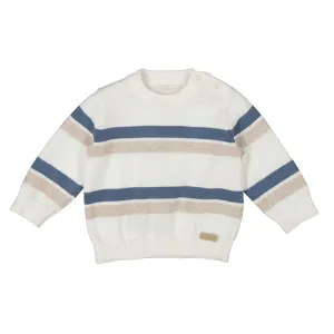 Star Blue & Oat Simple Stripe Sweater