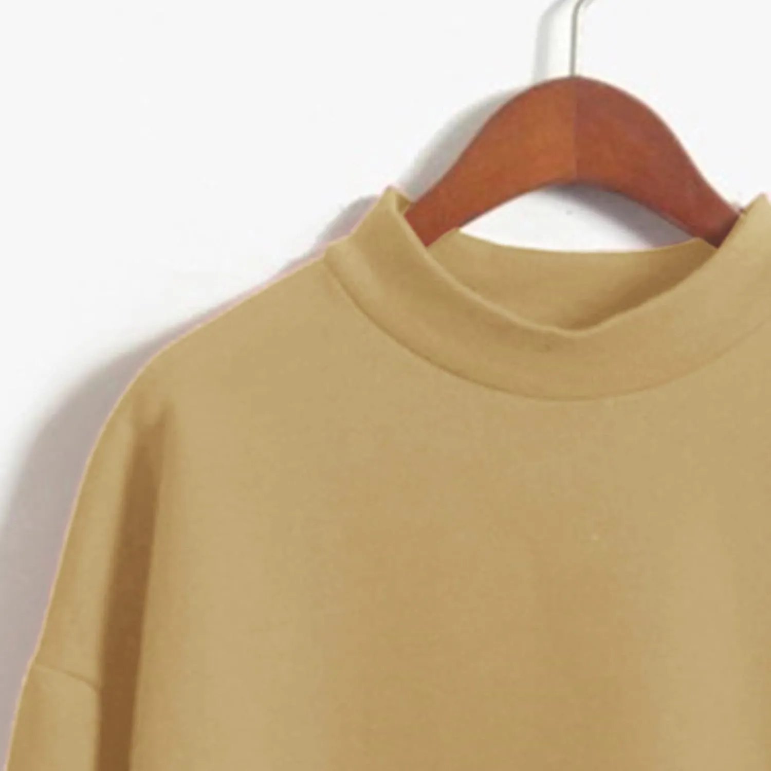 Sweatshirts for Women 2024 Solid Turtleneck Long Sleeve Pullover Tops Casual Comfy Fall Winter Fashion Clothes