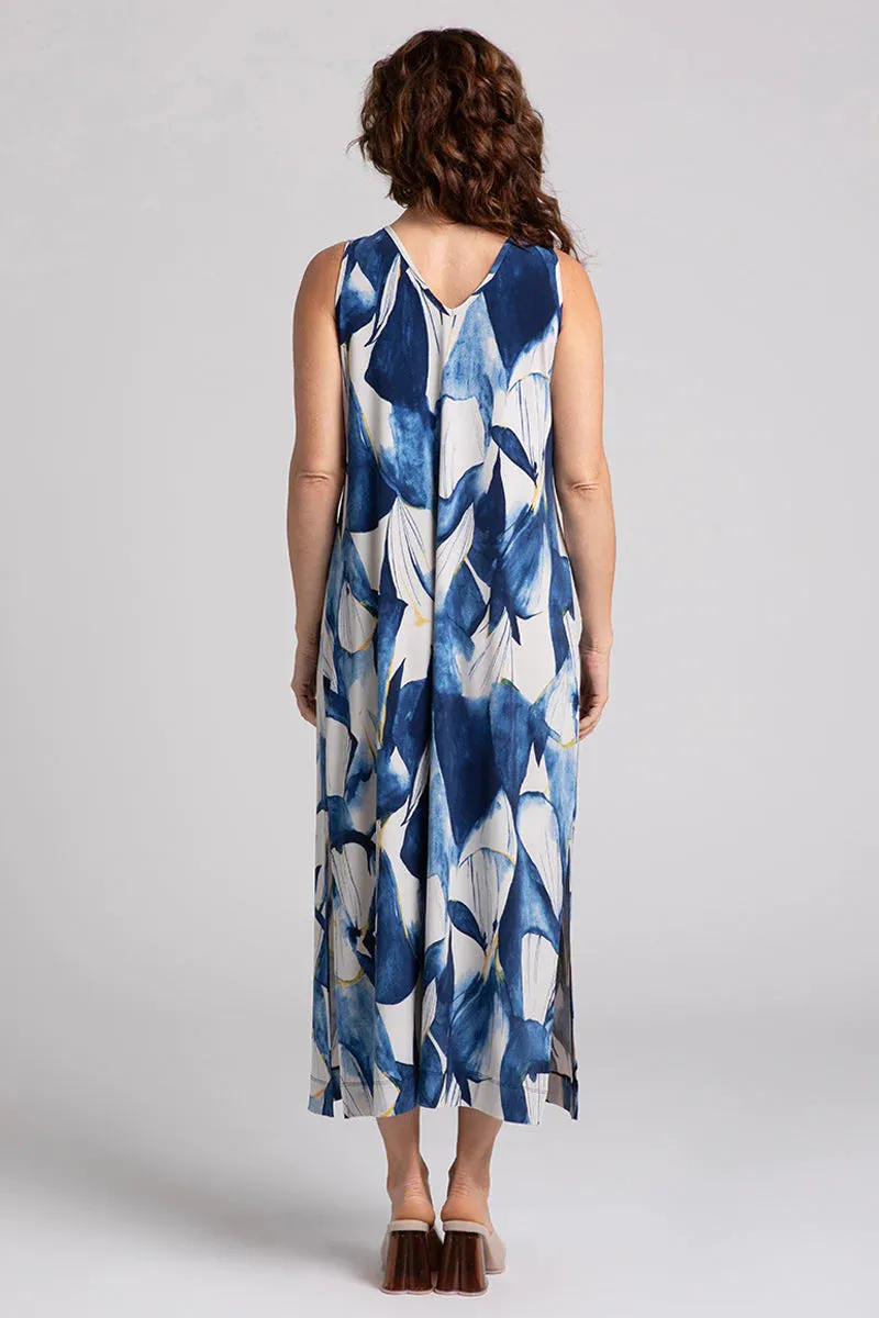 Sympli Spring/Summer 2024-28160P-Reversible Tank Dress-Watery Reflections