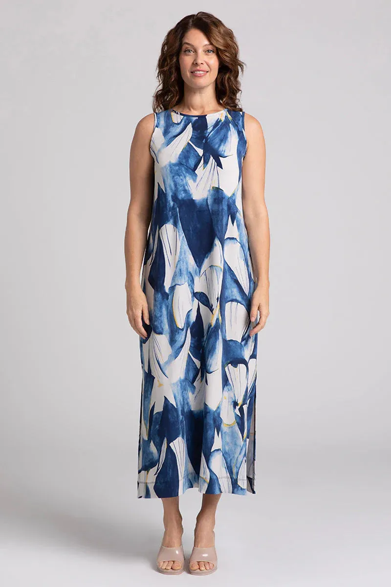 Sympli Spring/Summer 2024-28160P-Reversible Tank Dress-Watery Reflections