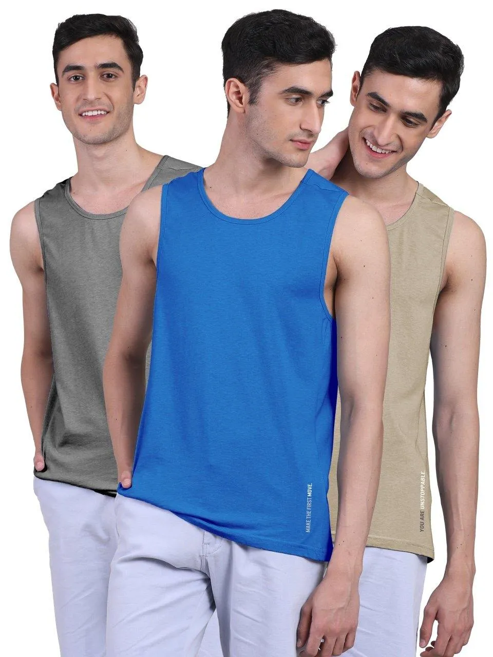 Twin Skin Organic Bamboo Vest - Active Fit (Pack of 3)