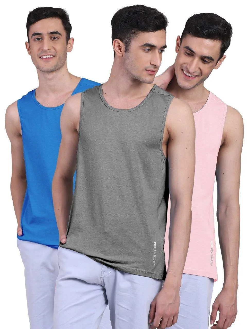 Twin Skin Organic Bamboo Vest - Active Fit (Pack of 3)