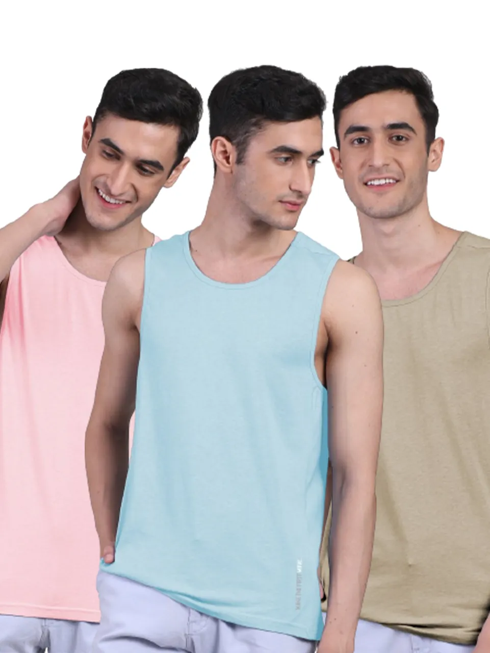 Twin Skin Organic Bamboo Vest - Active Fit (Pack of 3)