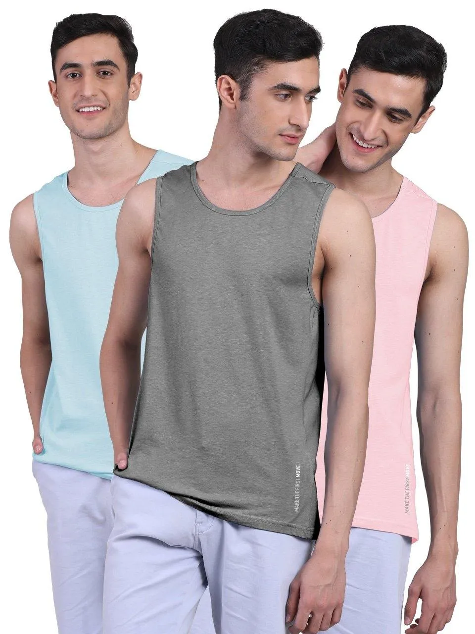 Twin Skin Organic Bamboo Vest - Active Fit (Pack of 3)