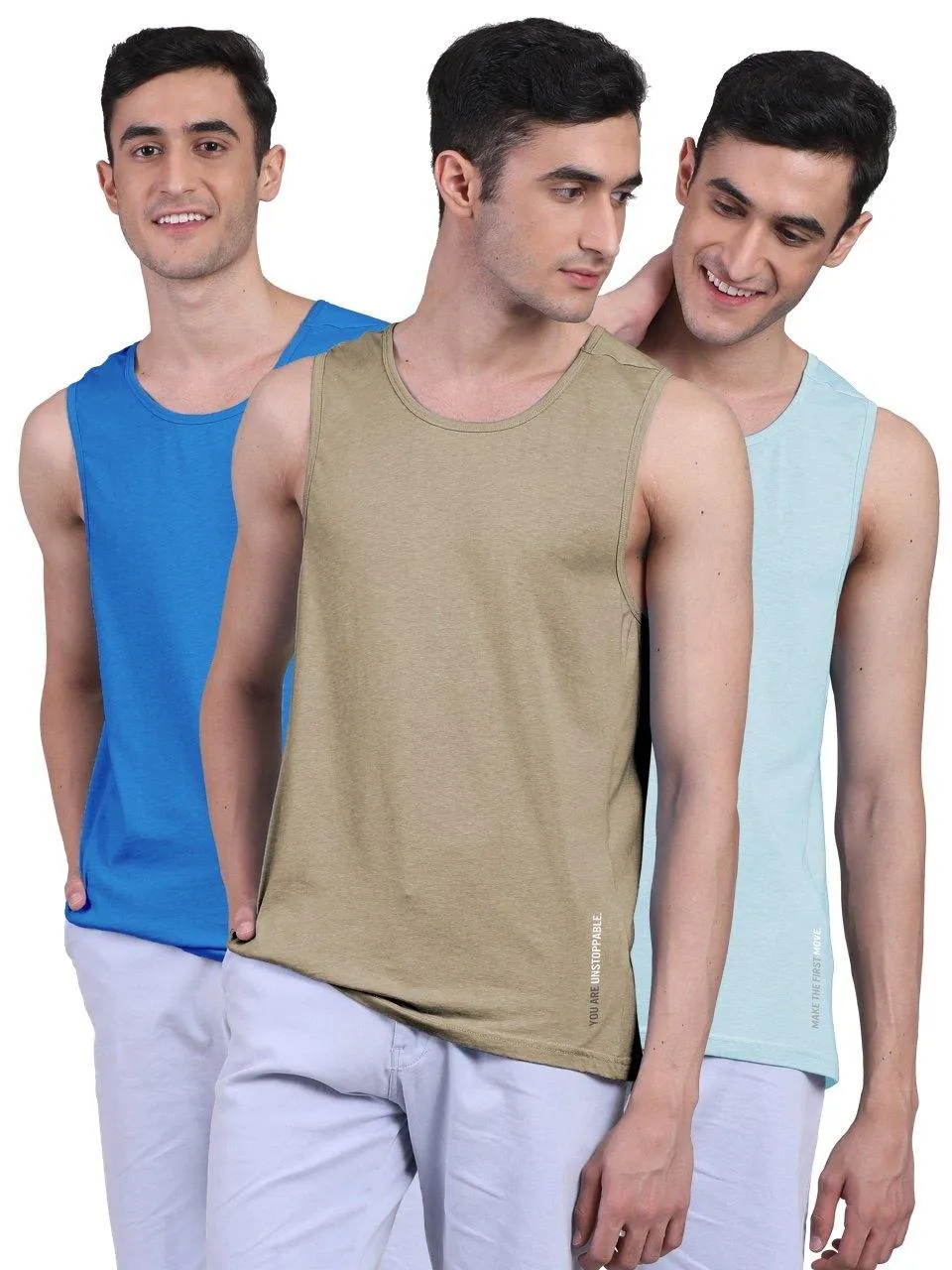 Twin Skin Organic Bamboo Vest - Active Fit (Pack of 3)
