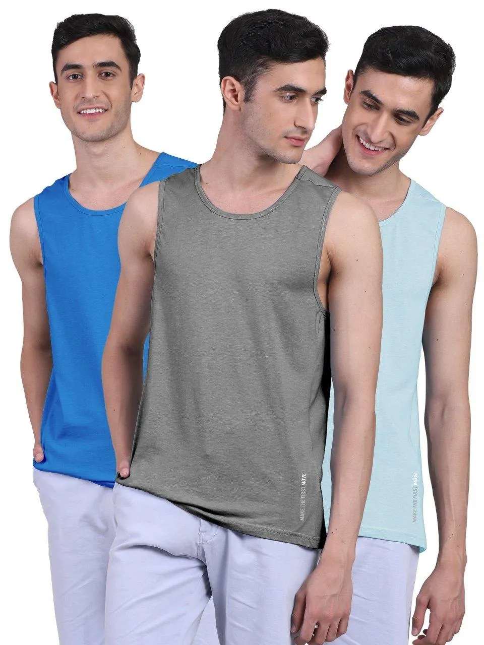 Twin Skin Organic Bamboo Vest - Active Fit (Pack of 3)