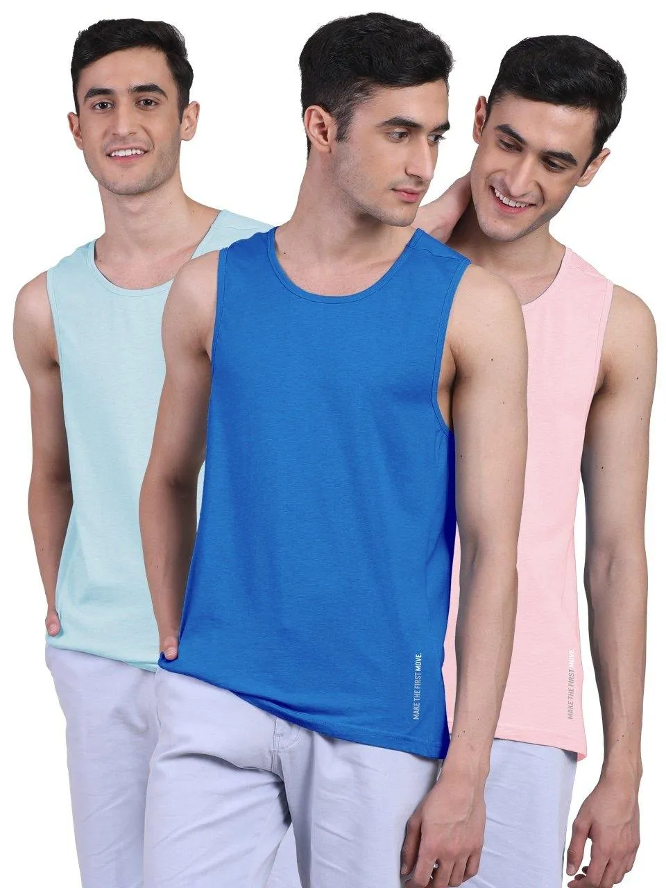 Twin Skin Organic Bamboo Vest - Active Fit (Pack of 3)