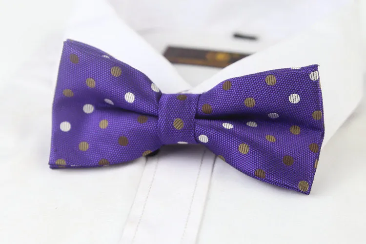 Tyrian Purple Polka Dots Bow Tie - [2017 Spring]