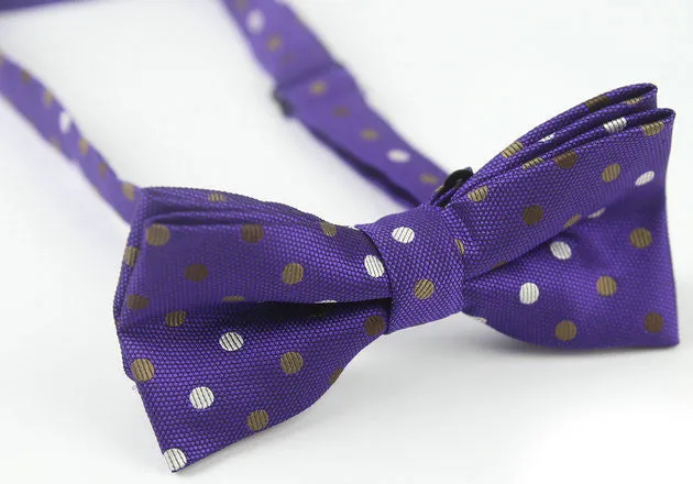 Tyrian Purple Polka Dots Bow Tie - [2017 Spring]
