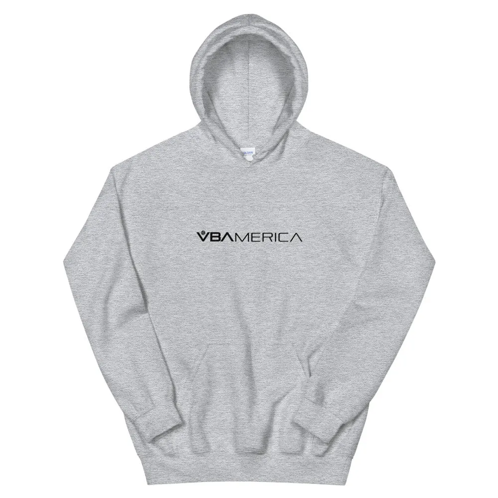 VBAmerica Black Logo Hoodie