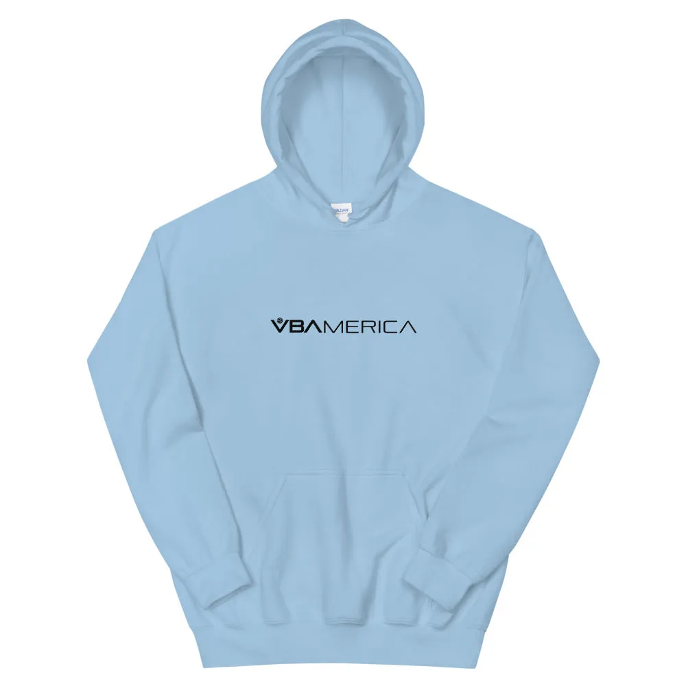 VBAmerica Black Logo Hoodie