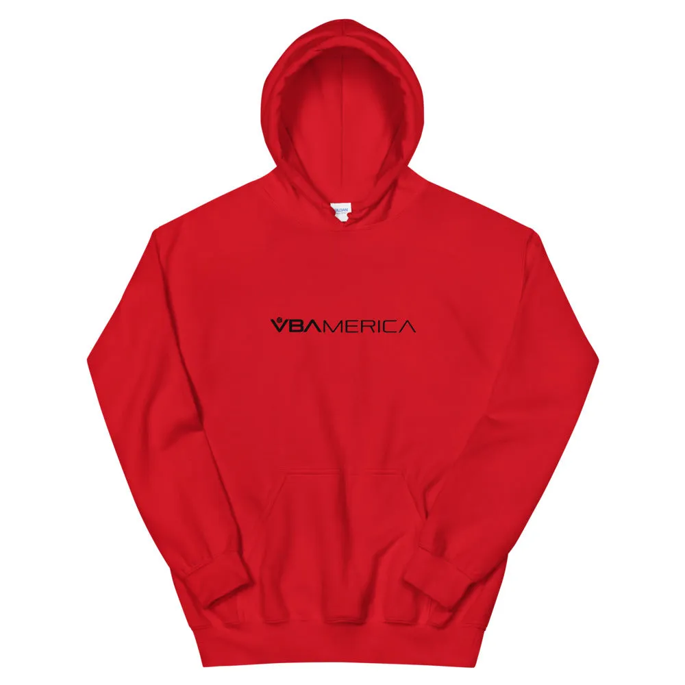 VBAmerica Black Logo Hoodie