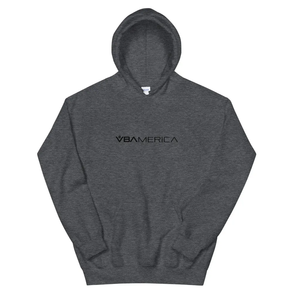VBAmerica Black Logo Hoodie