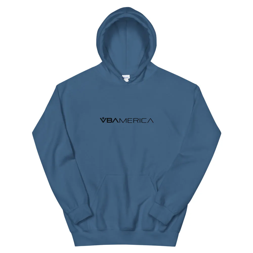 VBAmerica Black Logo Hoodie