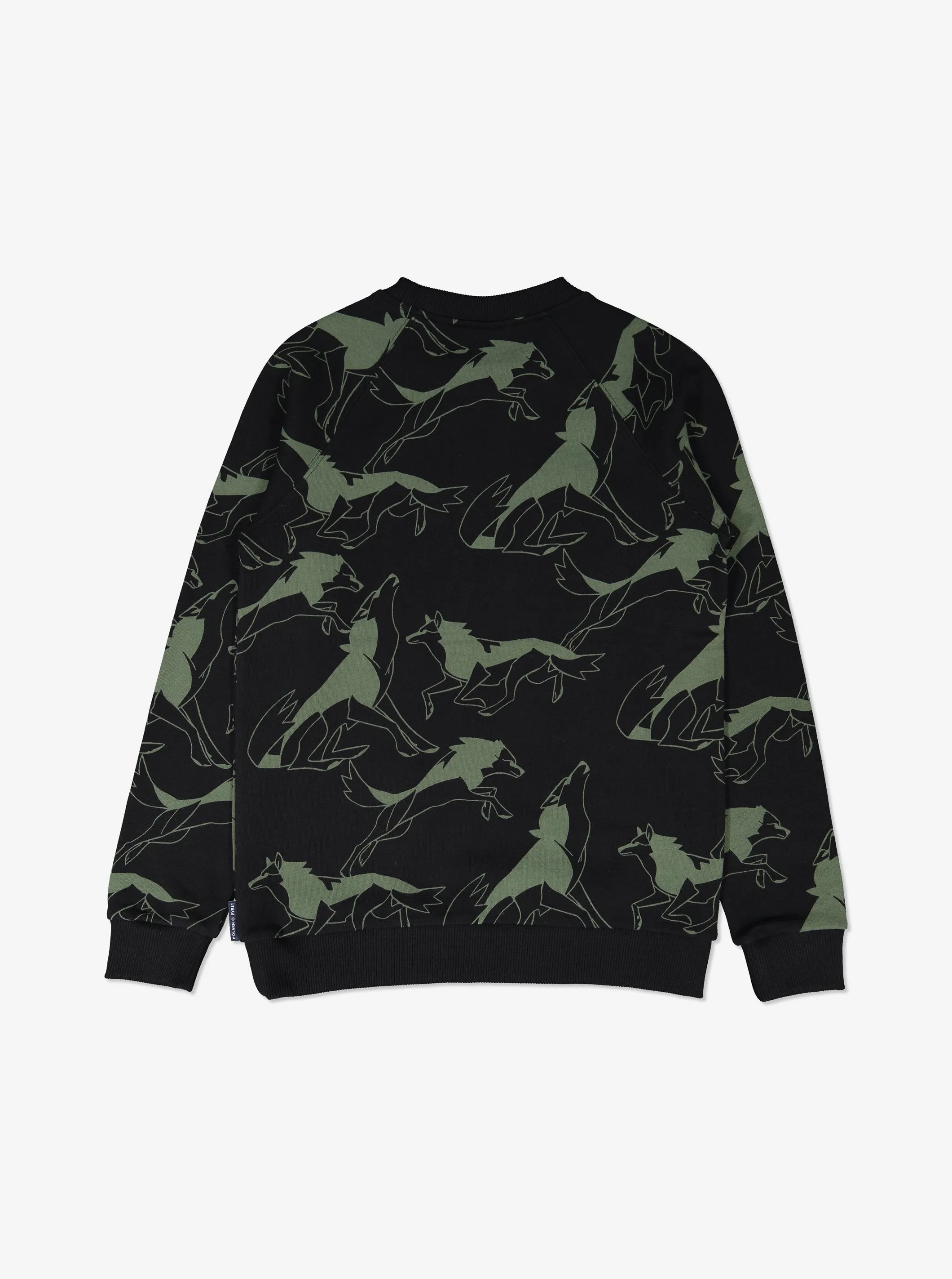 Wolves Print Kids Jumper