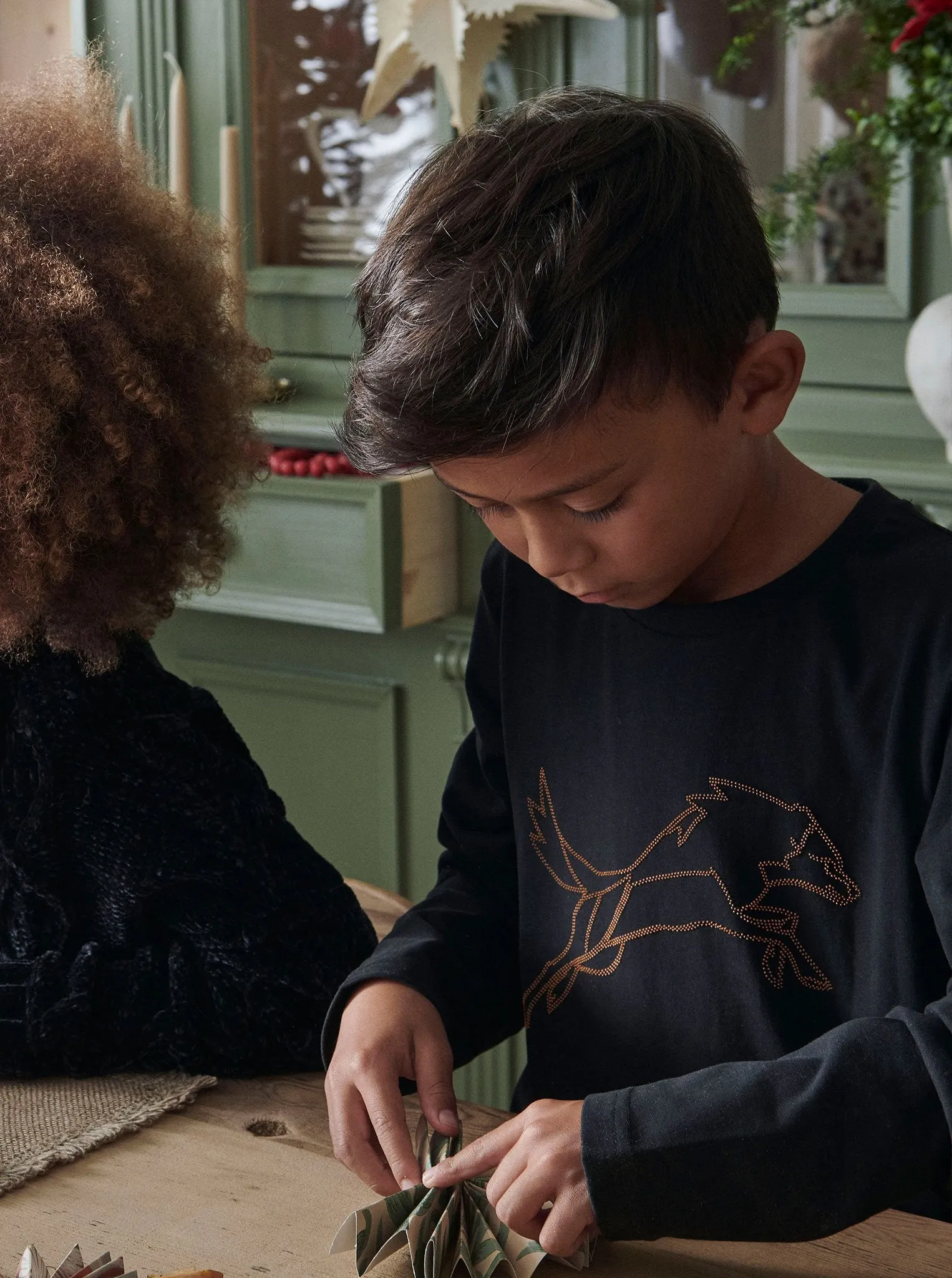 Wolves Print Kids Jumper