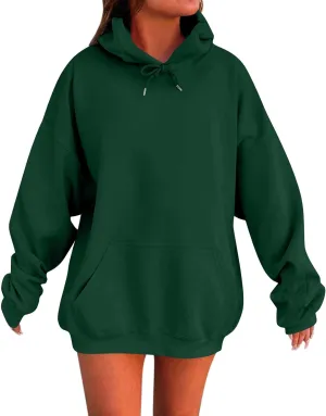 Womens Oversized Hoodies Winter Solid Cute Sweatshirts 2024 Fashion Cozy Plain Trendy Hoodie