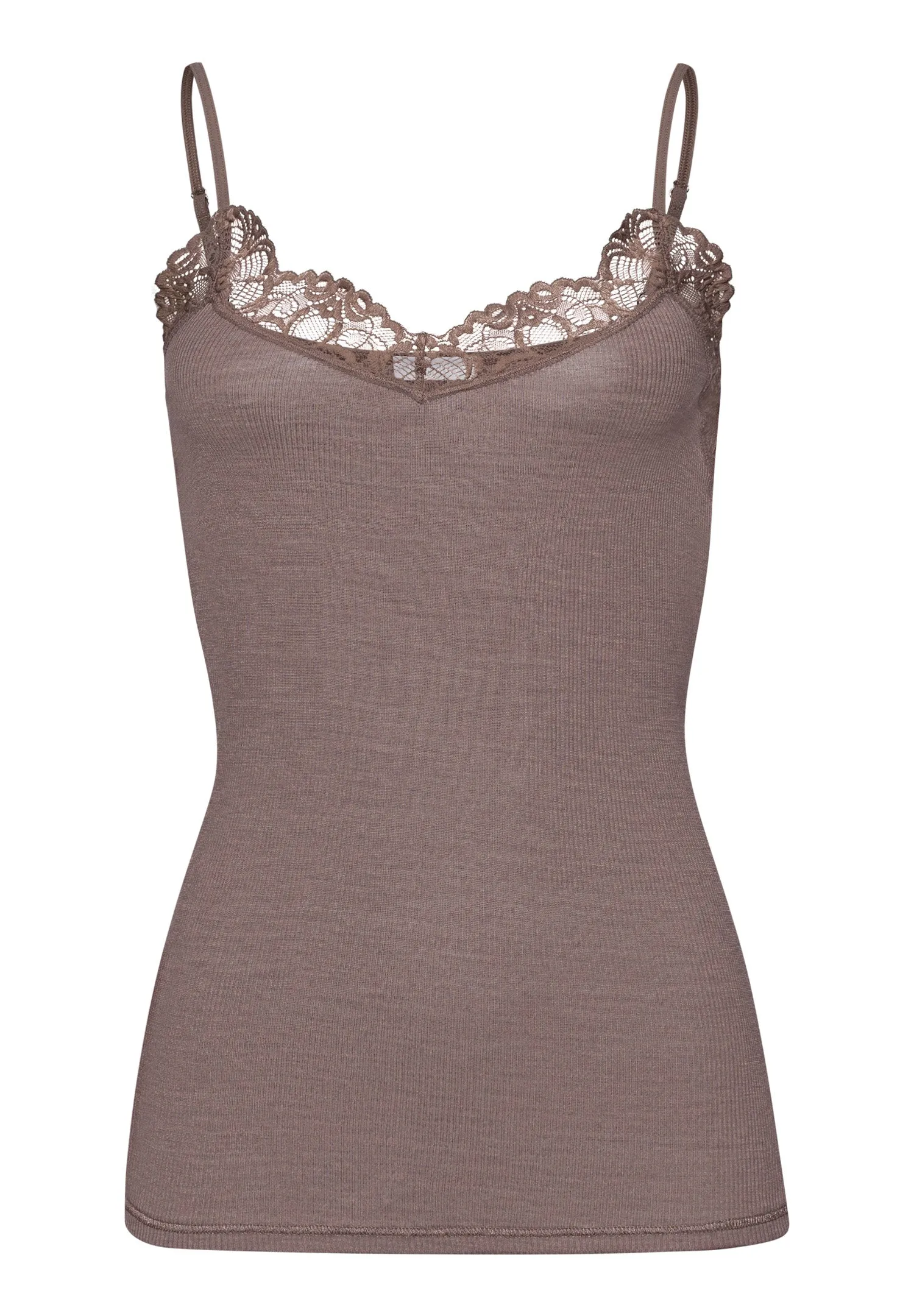 Woolen Lace Wool and Silk Camisole | Stonewash 70911-2756