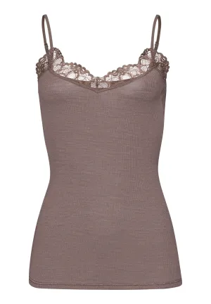 Woolen Lace Wool and Silk Camisole | Stonewash 70911-2756