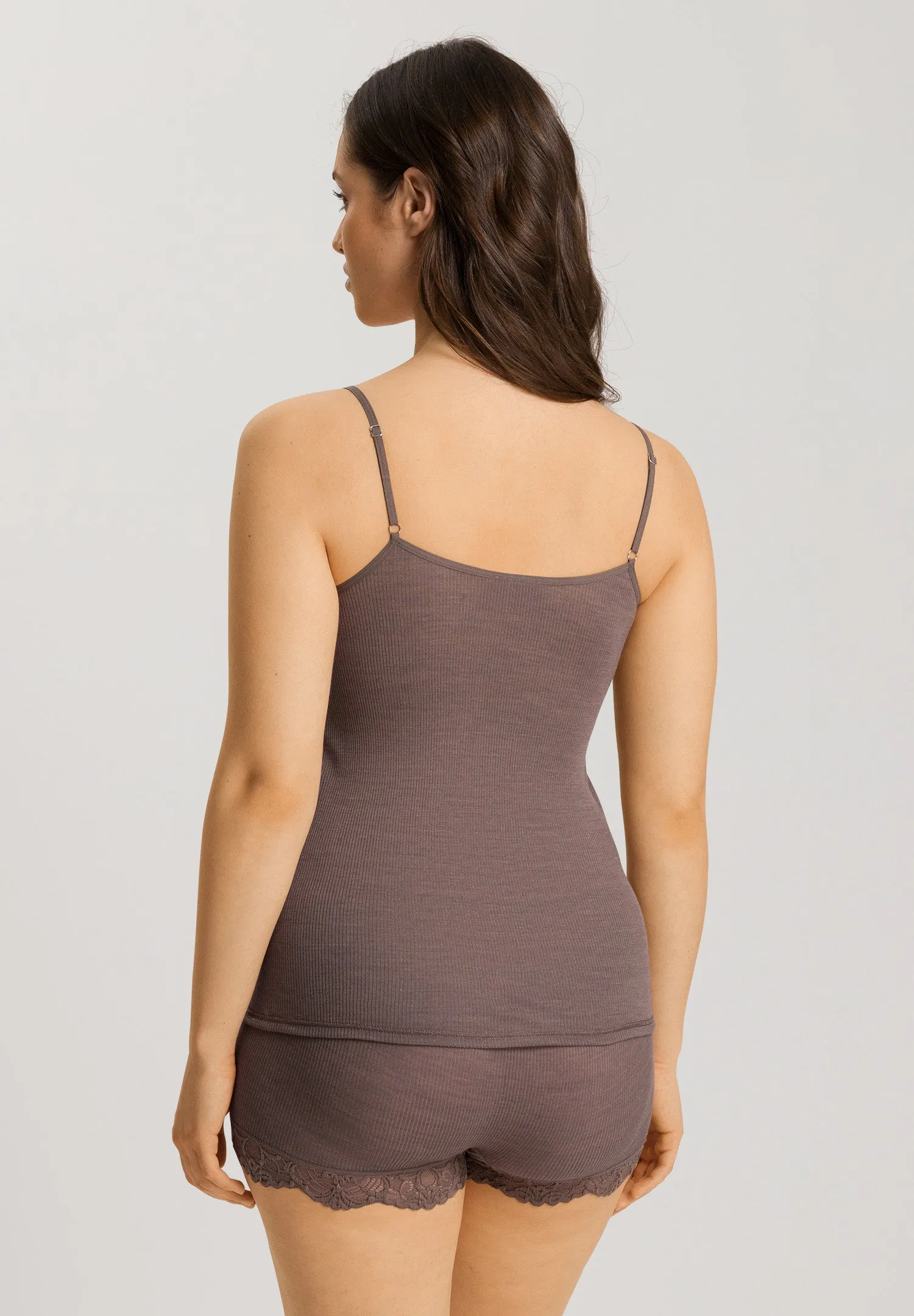 Woolen Lace Wool and Silk Camisole | Stonewash 70911-2756