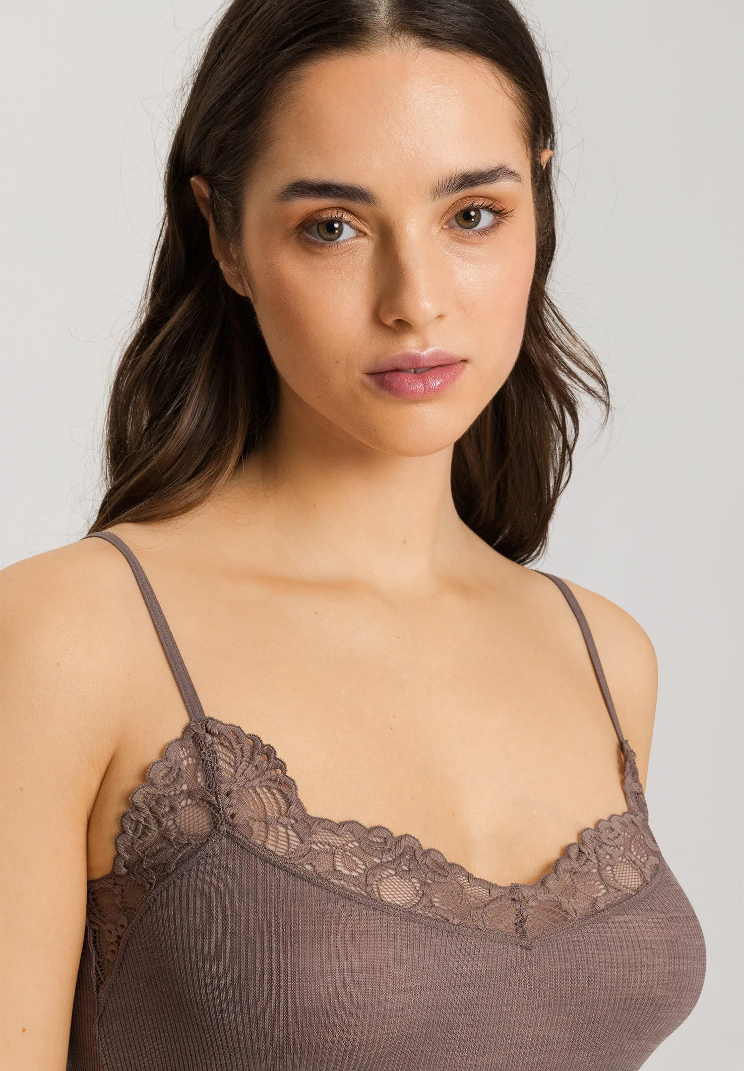 Woolen Lace Wool and Silk Camisole | Stonewash 70911-2756