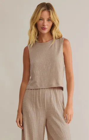 Z SUPPLY: Sloane Textured Top- Parchment