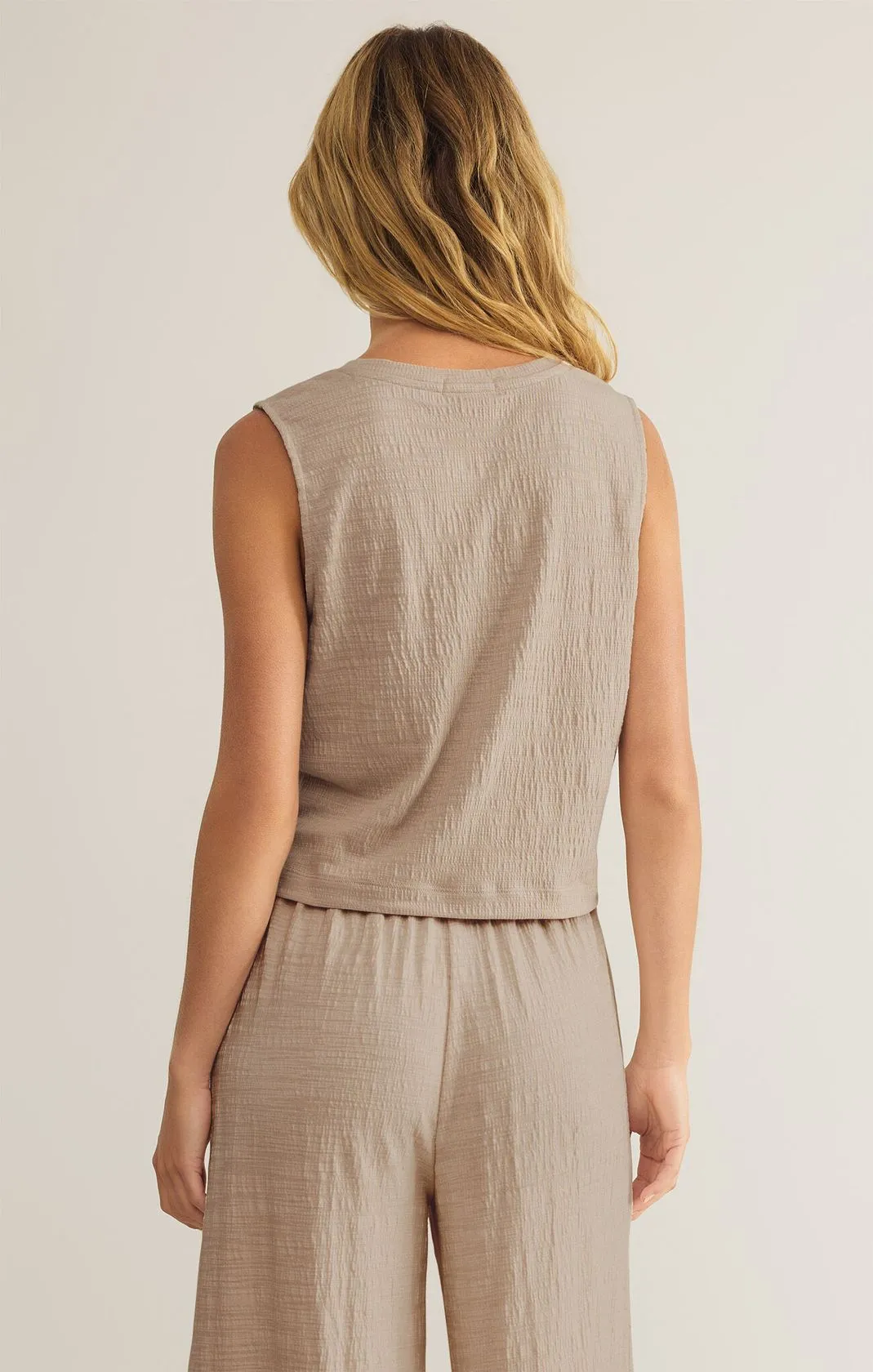 Z SUPPLY: Sloane Textured Top- Parchment