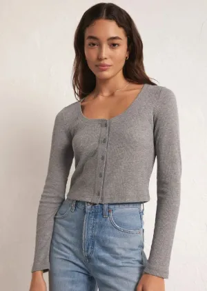 ZSUPPLY Ciana Cropped Waffle Top